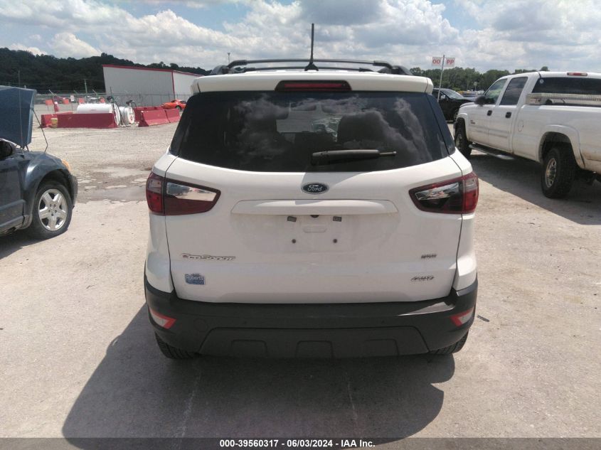 2018 Ford Ecosport Ses VIN: MAJ6P1CL0JC247767 Lot: 39560317