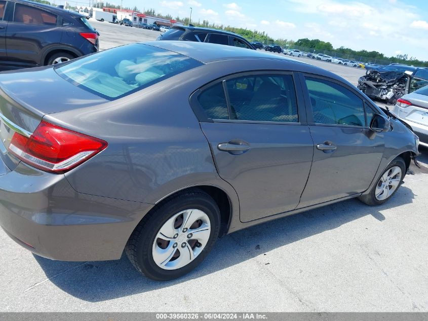 2013 Honda Civic Lx VIN: 19XFB2F5XDE043695 Lot: 39560326