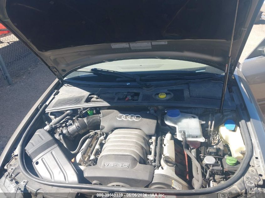 2005 Audi A4 3.0L VIN: WAUDT48HX5K012658 Lot: 39560339