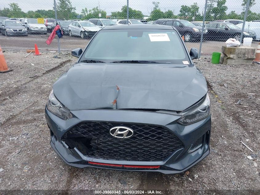 2020 Hyundai Veloster Turbo VIN: KMHTH6AB2LU031364 Lot: 39560345