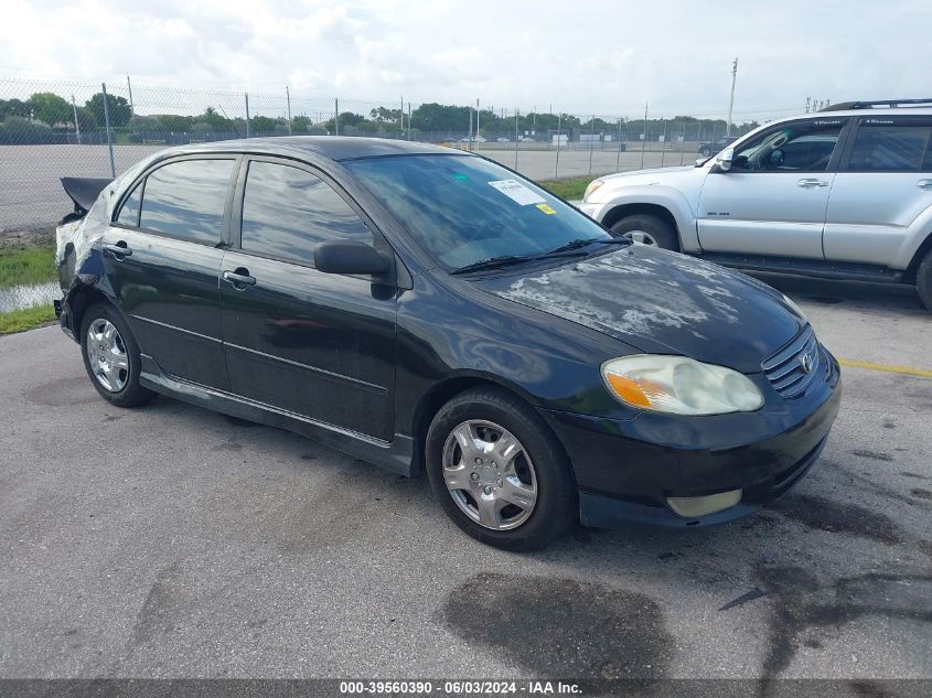 2003 Toyota Corolla Ce/Le/S VIN: 1NXBR32E93Z186123 Lot: 39560390