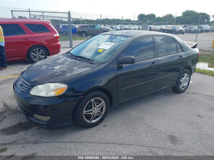 2003 Toyota Corolla Ce/Le/S VIN: 1NXBR32E93Z186123 Lot: 39560390