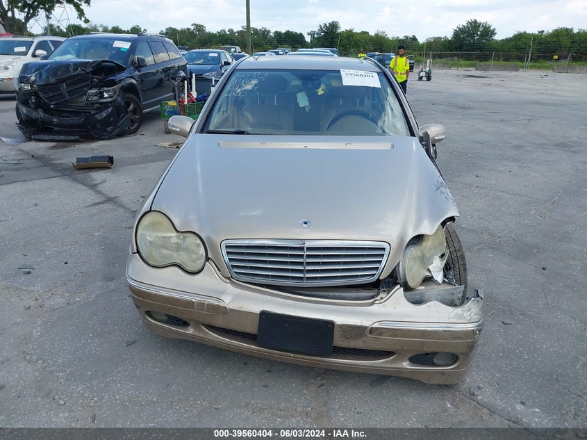 2002 Mercedes-Benz C 320 VIN: WDBRF64J12E003795 Lot: 39560404