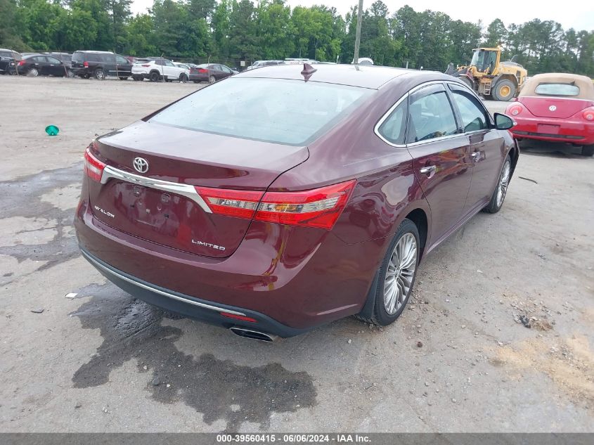 2017 Toyota Avalon Limited VIN: 4T1BK1EBXHU256973 Lot: 39560415