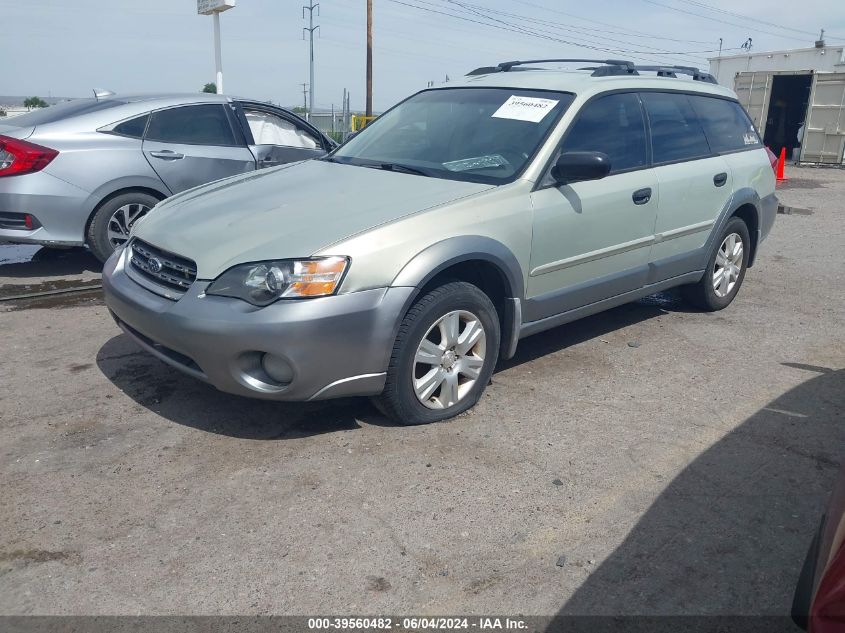 2005 Subaru Outback 2.5I VIN: 4S4BP61C757381792 Lot: 39560482