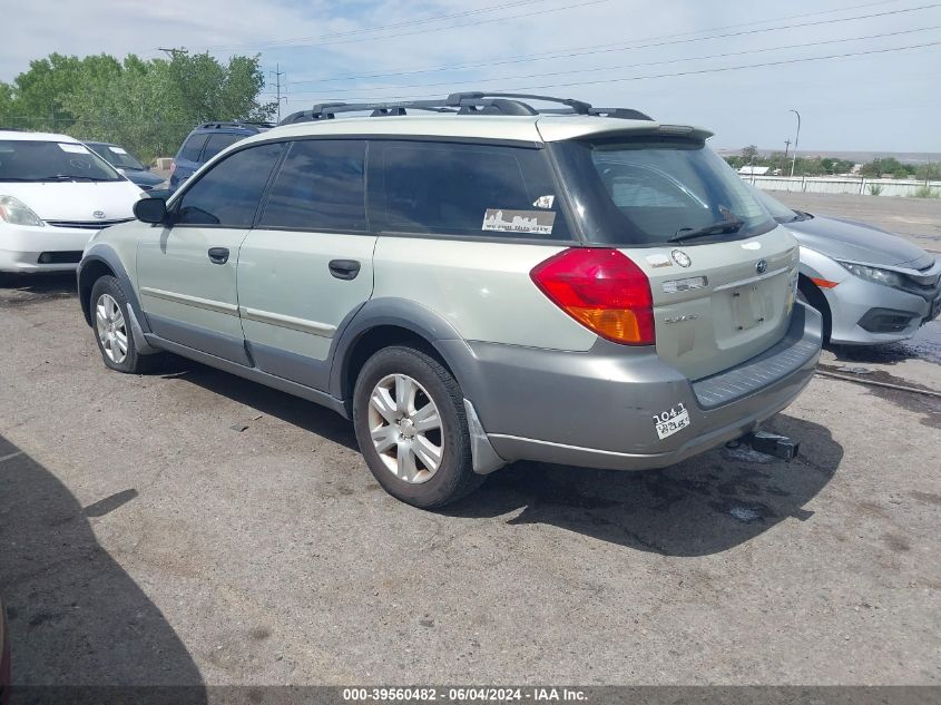 2005 Subaru Outback 2.5I VIN: 4S4BP61C757381792 Lot: 39560482