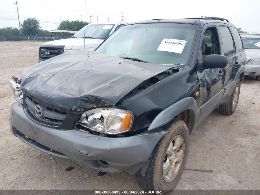 2002 Mazda Tribute Es V6/Lx V6 VIN: 4F2YU09182KM44270 Lot: 39560499