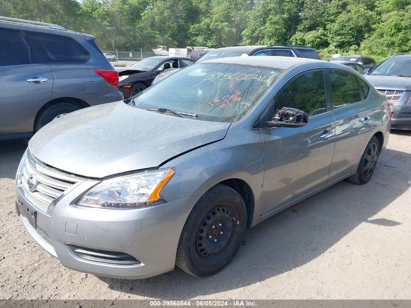 2013 Nissan Sentra S VIN: 3N1AB7APXDL740699 Lot: 39560544