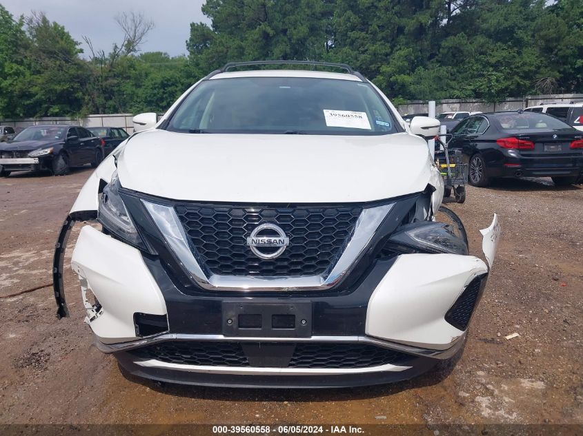 2019 Nissan Murano Sv VIN: 5N1AZ2MJ2KN143672 Lot: 39560558
