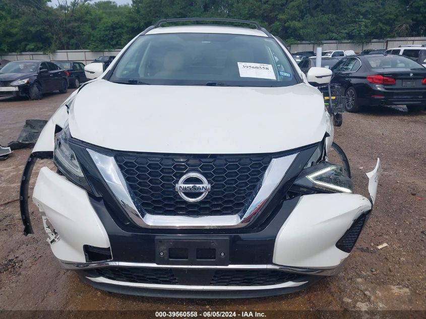 2019 Nissan Murano Sv VIN: 5N1AZ2MJ2KN143672 Lot: 39560558