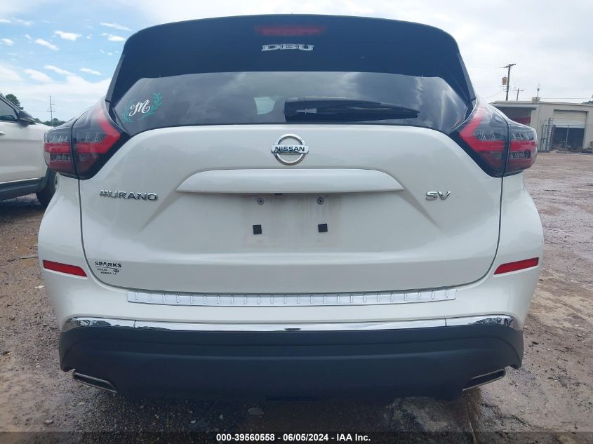 2019 Nissan Murano Sv VIN: 5N1AZ2MJ2KN143672 Lot: 39560558