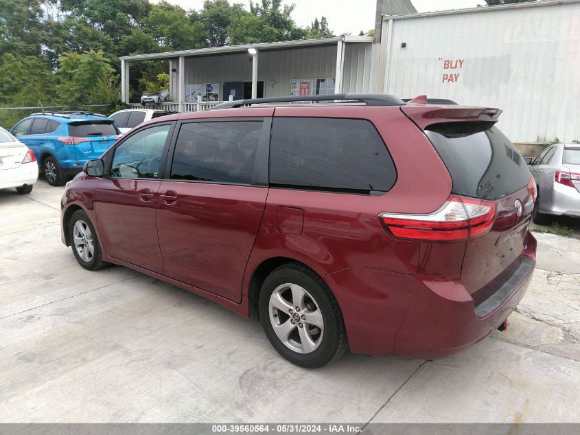 2018 Toyota Sienna Le VIN: 5TDKZ3DC1JS912932 Lot: 39560564