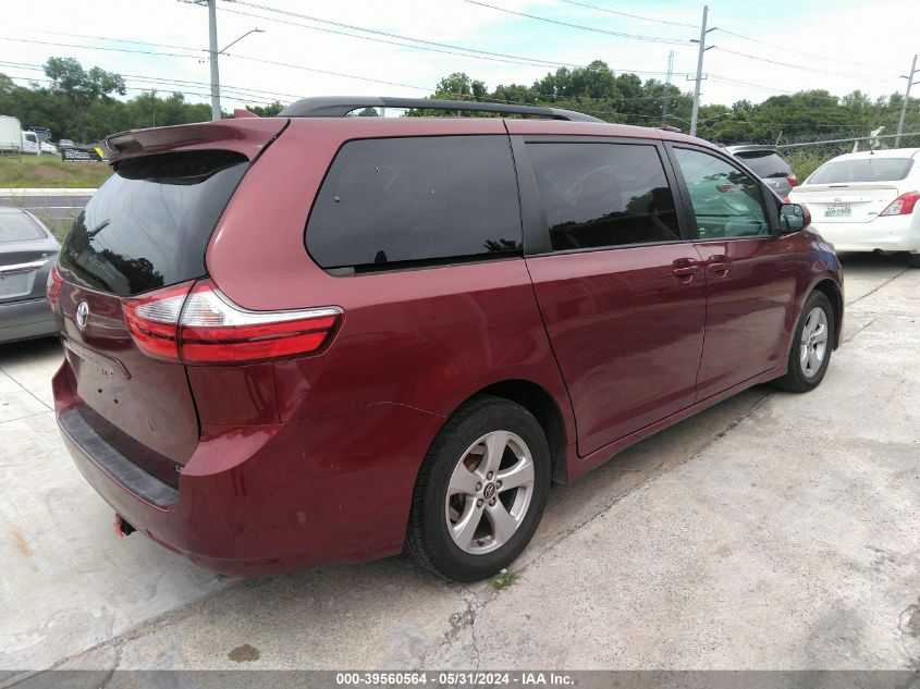 2018 Toyota Sienna Le VIN: 5TDKZ3DC1JS912932 Lot: 39560564