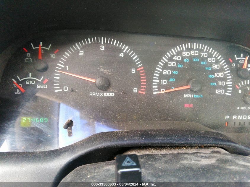 1999 Dodge Ram 1500 St VIN: 1B7HC13Z9X1537951 Lot: 39560603