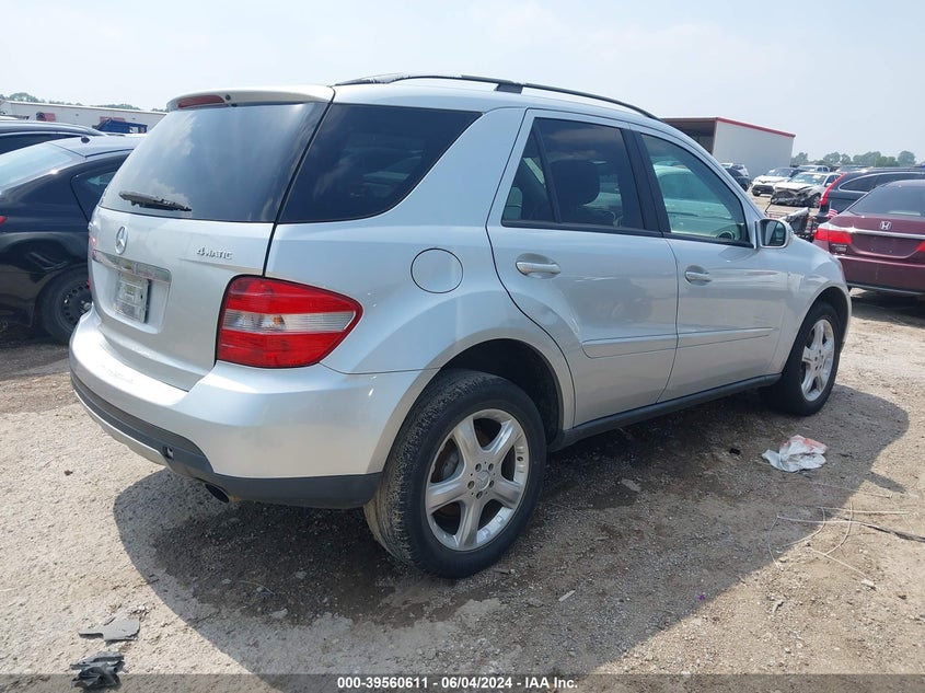 2007 Mercedes-Benz Ml 350 4Matic VIN: 4JGBB86E57A168303 Lot: 39560611