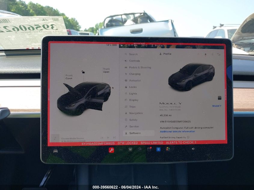 2021 TESLA MODEL Y - 5YJYGAEE5MF136625