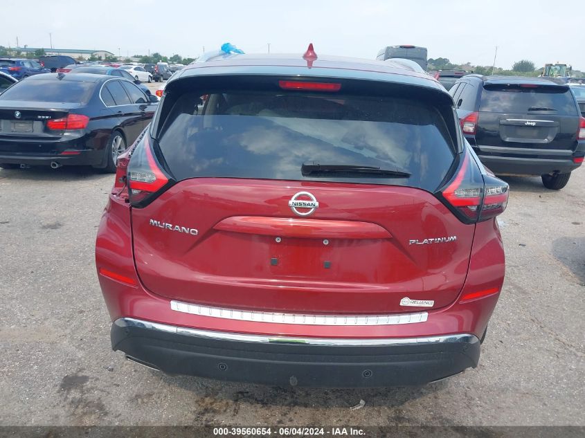 2020 Nissan Murano Platinum Fwd VIN: 5N1AZ2DJXLN171978 Lot: 39560654