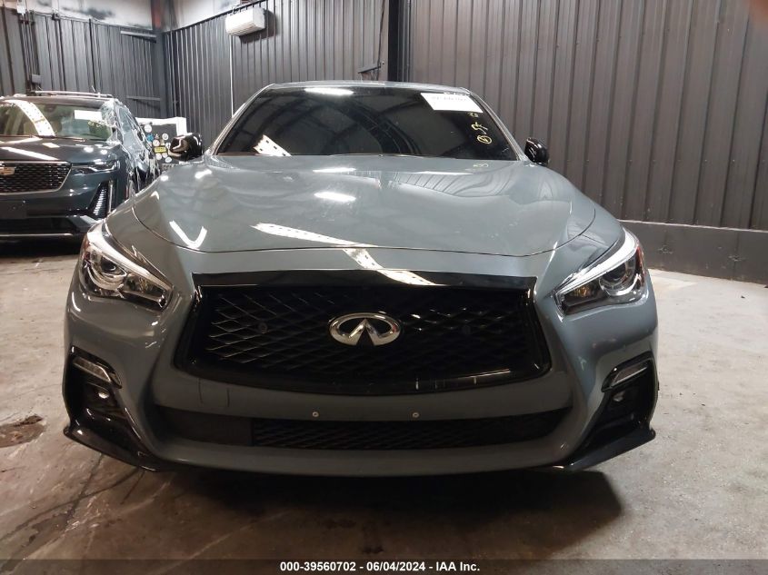 2023 Infiniti Q50 Red Sport 400 Awd VIN: JN1FV7DR0PM590512 Lot: 39560702
