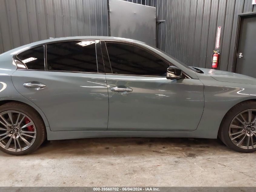 2023 Infiniti Q50 Red Sport 400 Awd VIN: JN1FV7DR0PM590512 Lot: 39560702