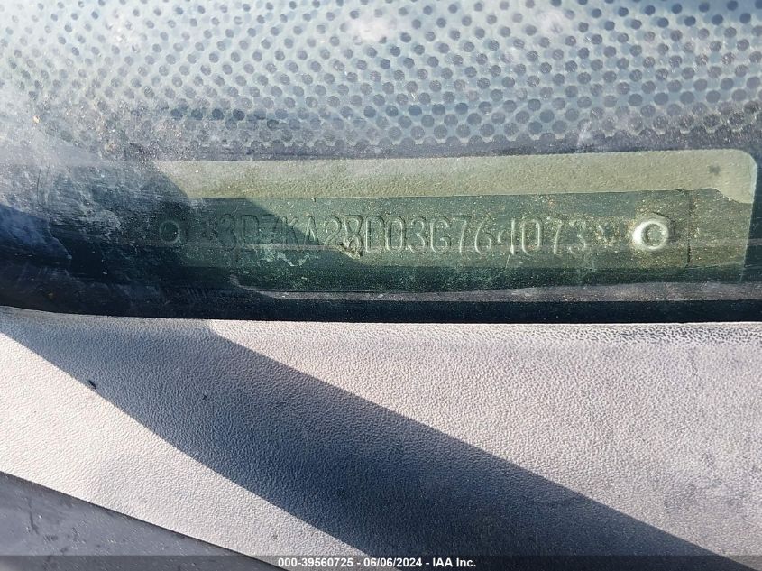 2003 Dodge Ram 2500 Slt/Laramie/St VIN: 3D7KA28D03G764073 Lot: 39560725