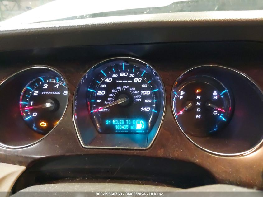 2012 Ford Taurus Sel VIN: 1FAHP2EWXCG129453 Lot: 39560760