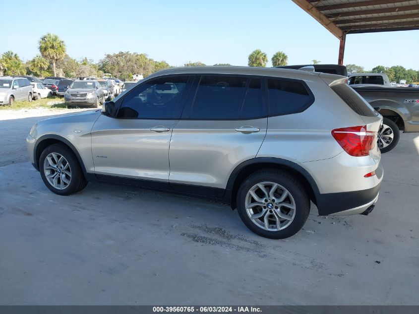 2013 BMW X3 xDrive28I VIN: 5UXWX9C5XD0A30728 Lot: 39560765