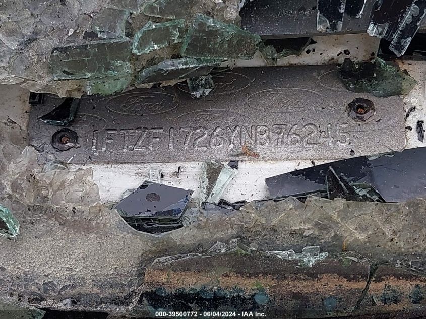 2000 Ford F-150 Work Series/Xl/Xlt VIN: 1FTZF1726YNB76245 Lot: 39560772