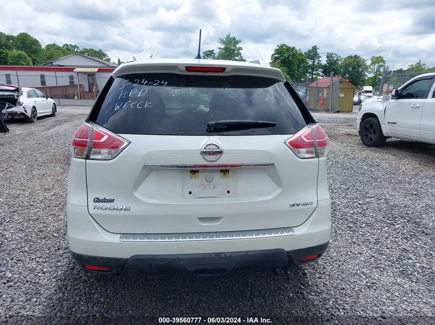 2016 Nissan Rogue Sv VIN: KNMAT2MV1GP688850 Lot: 39560777
