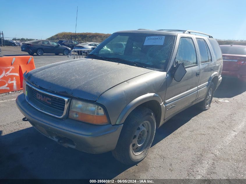 1999 GMC Jimmy Slt VIN: 1GKDT13W6X2538283 Lot: 39560812