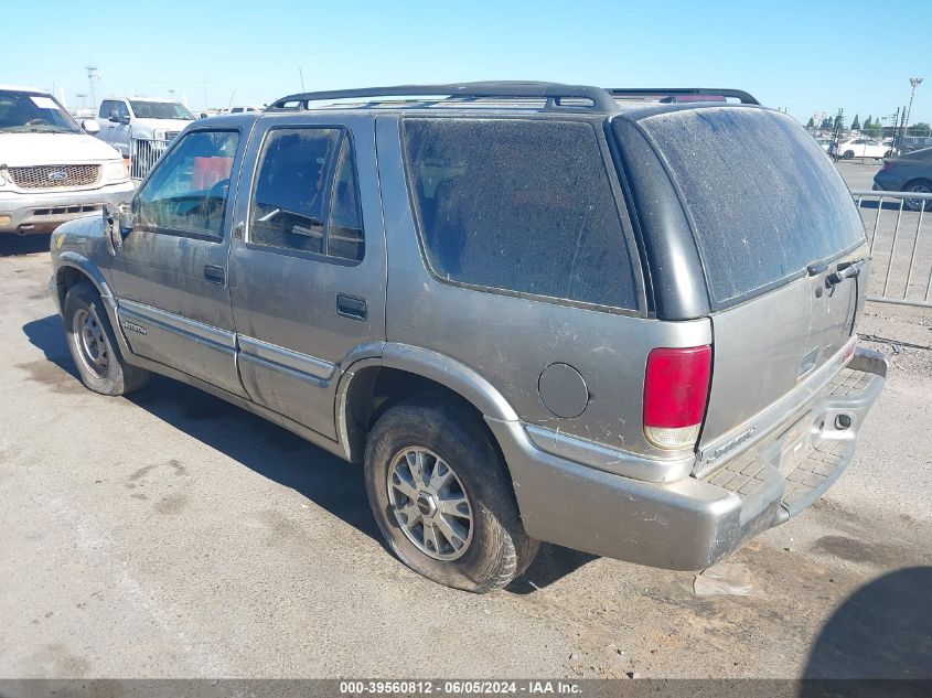 1999 GMC Jimmy Slt VIN: 1GKDT13W6X2538283 Lot: 39560812