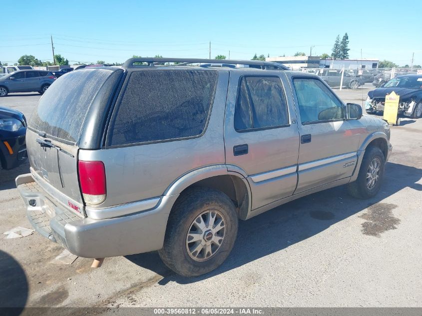 1999 GMC Jimmy Slt VIN: 1GKDT13W6X2538283 Lot: 39560812