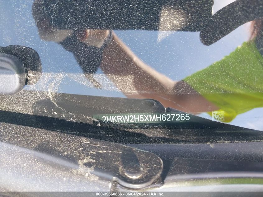 2021 Honda Cr-V Awd Ex VIN: 2HKRW2H5XMH627265 Lot: 39560866