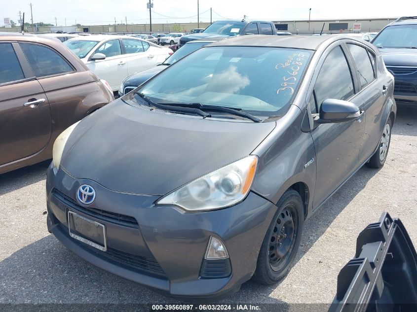 2012 Toyota Prius C Two VIN: JTDKDTB32C1516509 Lot: 39560897