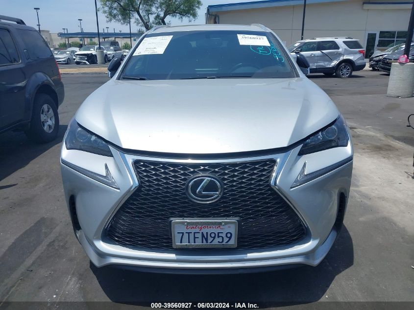 2016 Lexus Nx 200T/Base/F Sport VIN: JTJYARBZ4G2037581 Lot: 39560927