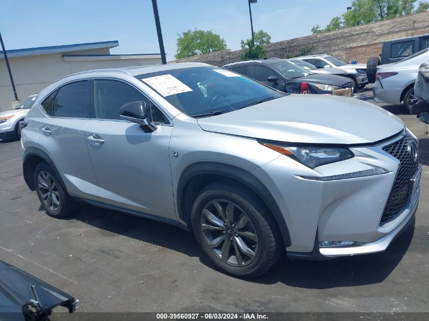 2016 Lexus Nx 200T/Base/F Sport VIN: JTJYARBZ4G2037581 Lot: 39560927