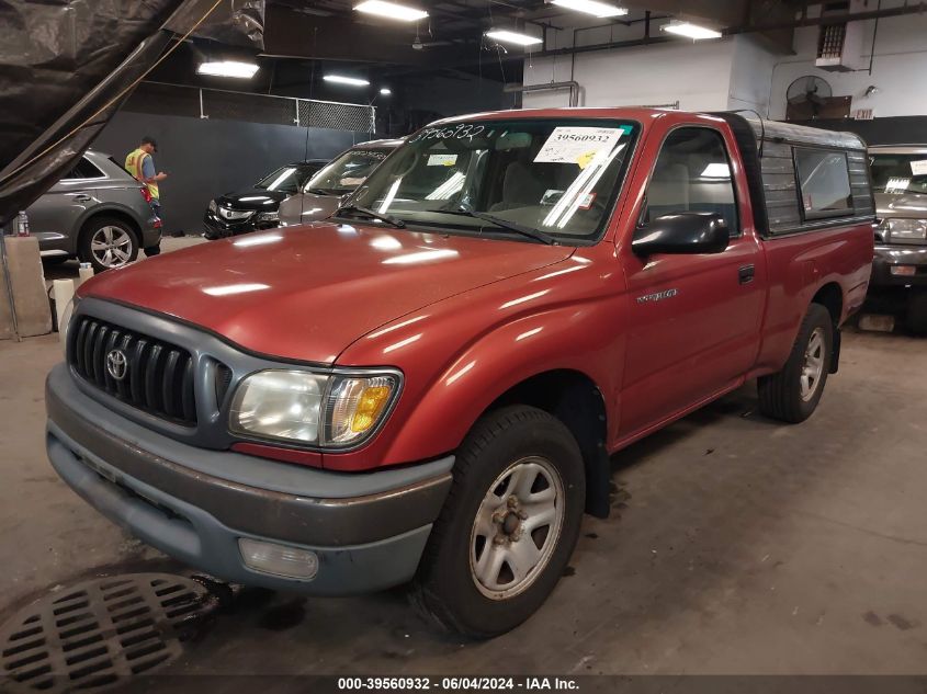 2001 Toyota Tacoma VIN: 5TENL42N81Z803413 Lot: 39560932