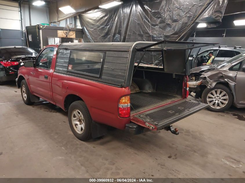 2001 Toyota Tacoma VIN: 5TENL42N81Z803413 Lot: 39560932