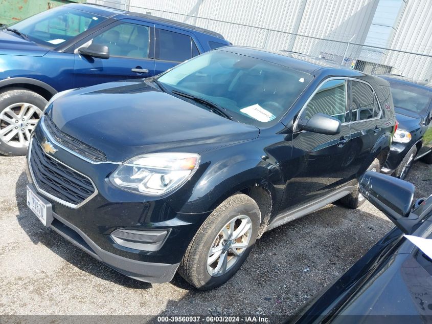 2017 Chevrolet Equinox Ls VIN: 2GNFLEEKXH6336693 Lot: 39560937