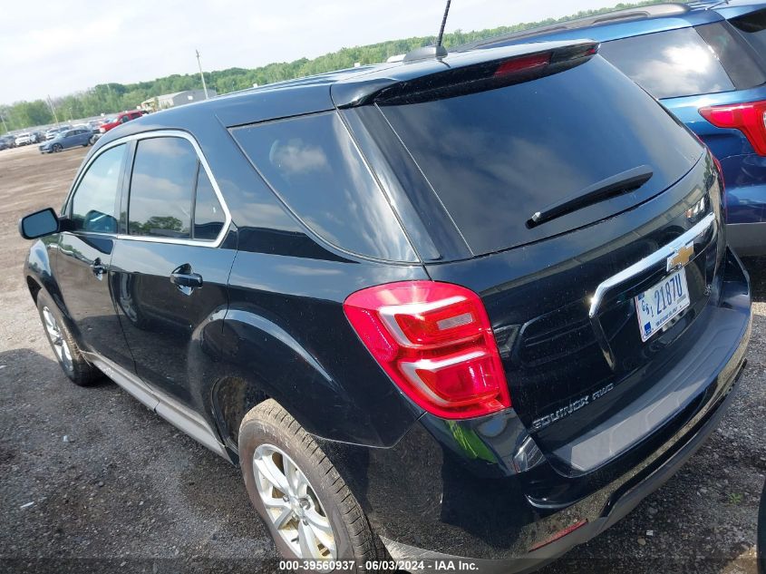 2017 Chevrolet Equinox Ls VIN: 2GNFLEEKXH6336693 Lot: 39560937