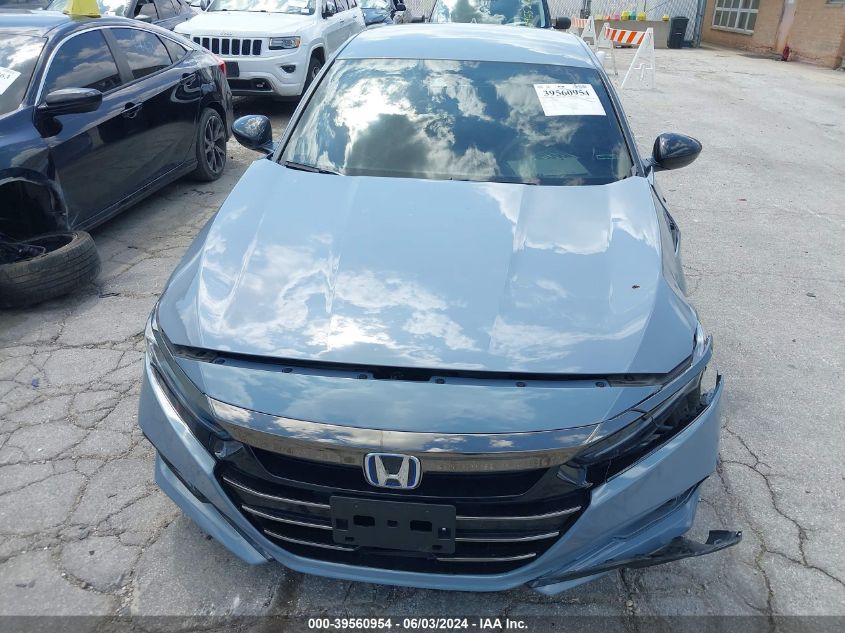 2022 Honda Accord Hybrid Sport VIN: 1HGCV3F28NA010433 Lot: 39560954