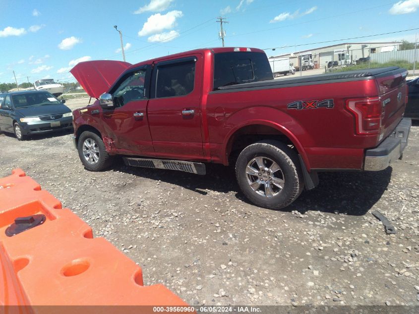 2016 Ford F-150 Lariat VIN: 1FTEW1EF3GFB09177 Lot: 39560960