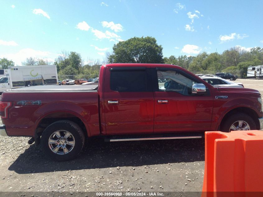 2016 Ford F-150 Lariat VIN: 1FTEW1EF3GFB09177 Lot: 39560960