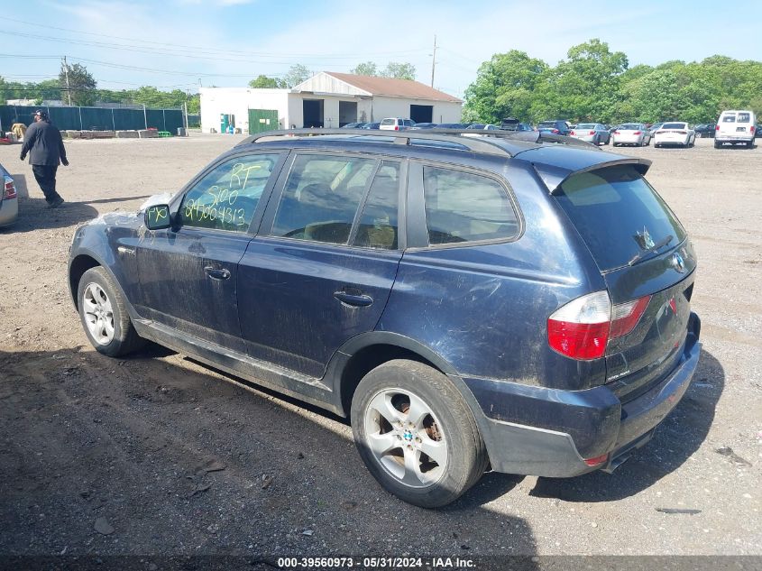 2007 BMW X3 3.0Si VIN: WBXPC93457WF28011 Lot: 39560973