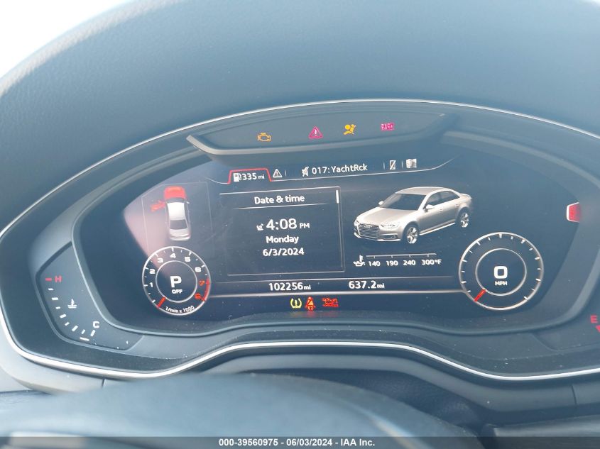 2017 Audi A4 2.0T Premium VIN: WAUENAF4XHN046809 Lot: 39560975