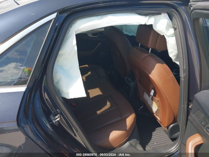 2017 Audi A4 2.0T Premium VIN: WAUENAF4XHN046809 Lot: 39560975