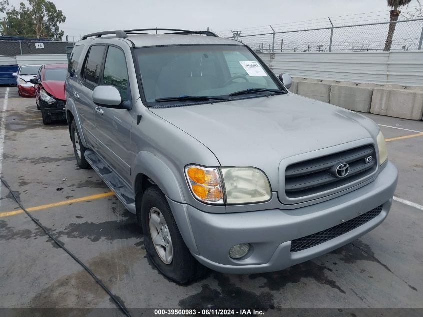 2002 Toyota Sequoia Sr5 V8 VIN: 5TDZT34A02S120013 Lot: 39560983