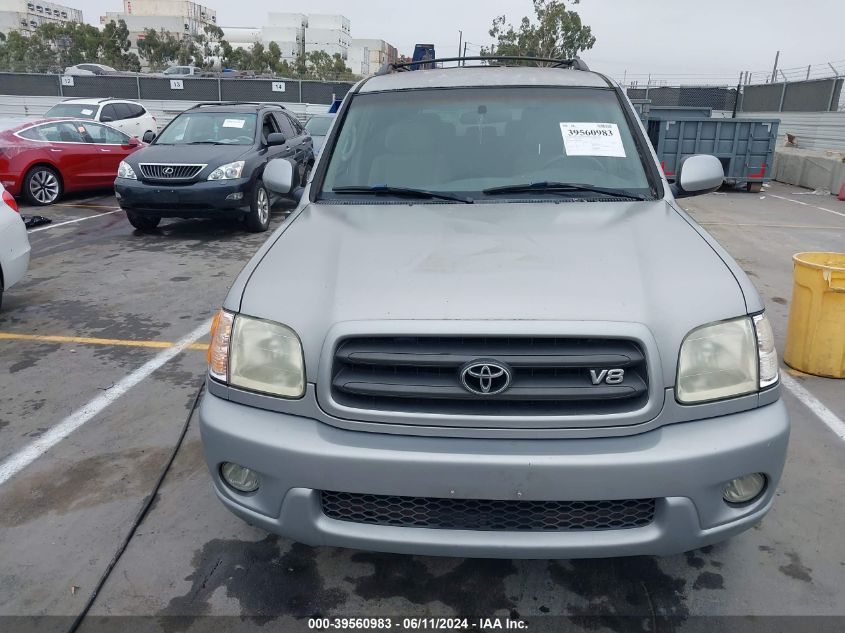 2002 Toyota Sequoia Sr5 V8 VIN: 5TDZT34A02S120013 Lot: 39560983