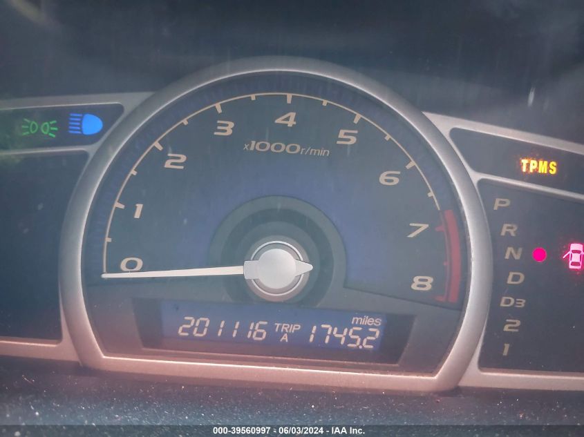 2009 Honda Civic Lx-S VIN: 2HGFA16669H333595 Lot: 39560997