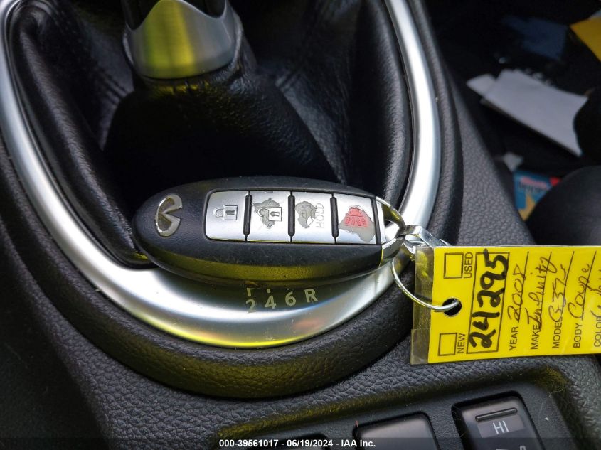 2008 Infiniti G37 Sport VIN: JNKCV64E88M116704 Lot: 39561017