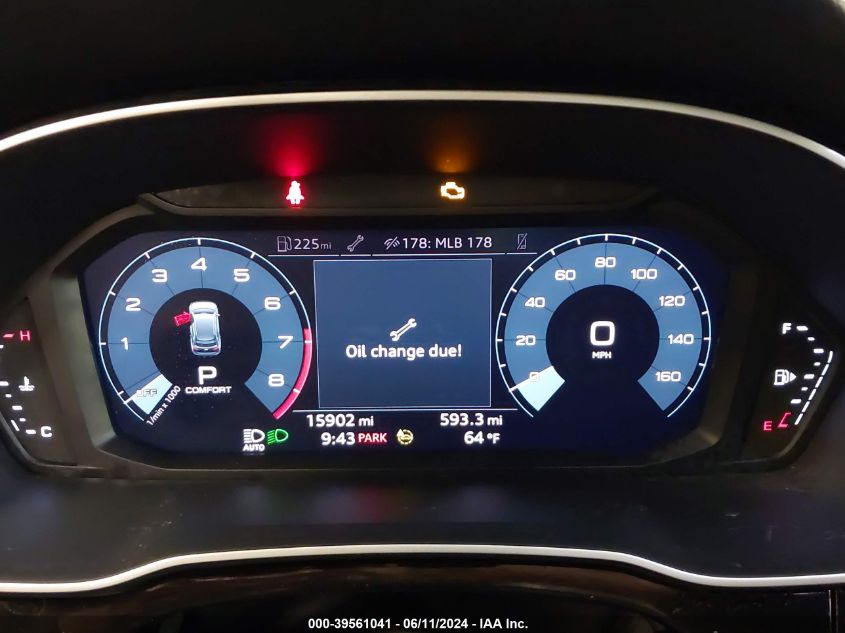 2021 Audi Q3 Premium 45 Tfsi S Line Quattro Tiptronic VIN: WA1DECF35M1003427 Lot: 39561041